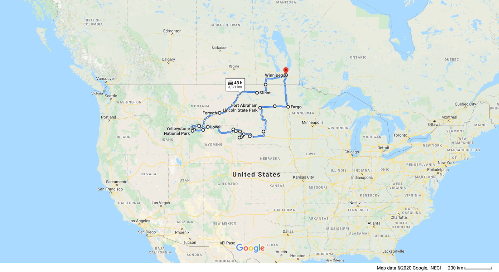 1980 Aug 12 - Sep 9: Canada and USA with Mum & Dad
